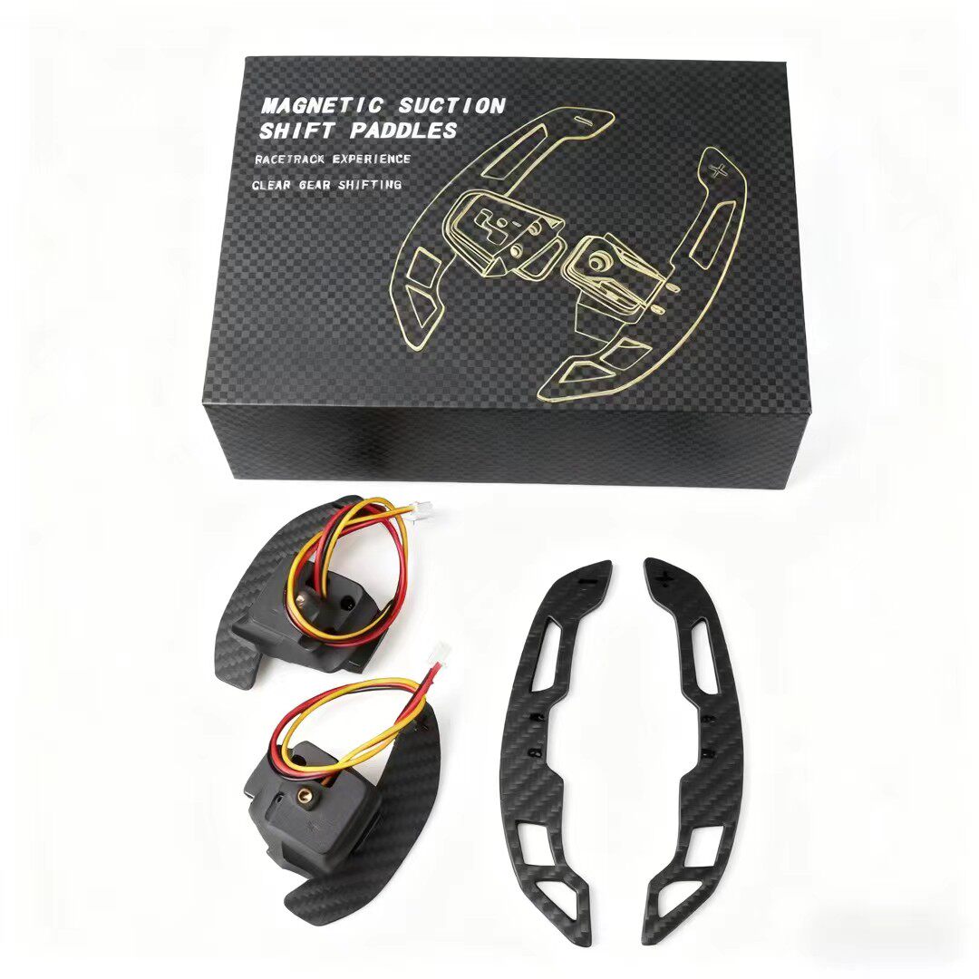 适配大众高尔夫6GTI速腾CC改装磁吸换挡拨片碳纤加长拨片