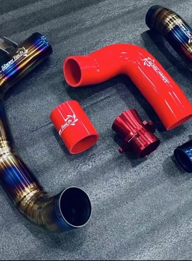 Snowtech钛合金中冷涡轮管适配MQB奥迪S3高尔夫8/7/7.5GTI凌渡GTS