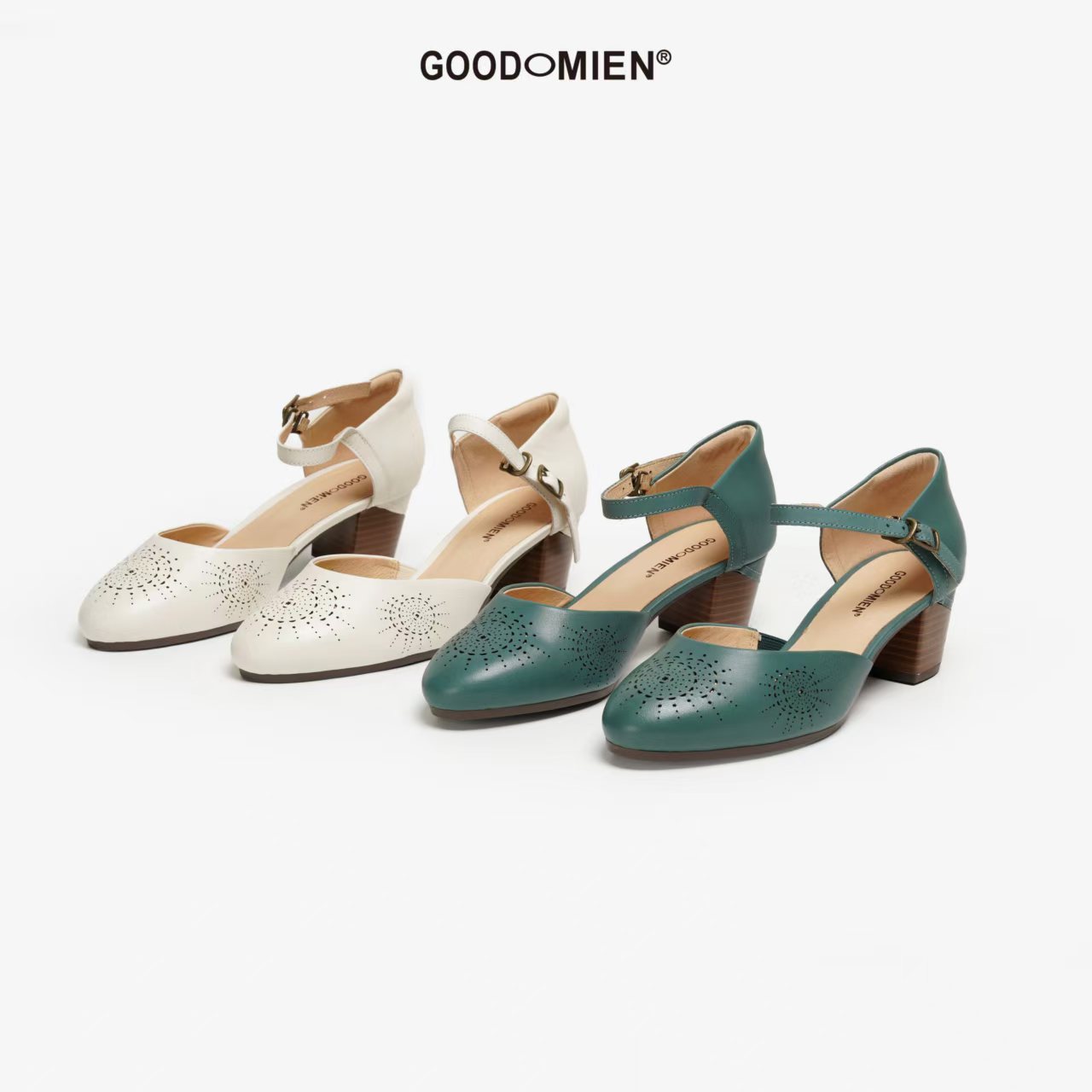 GOODOMIEN镂空玛丽珍凉鞋防滑