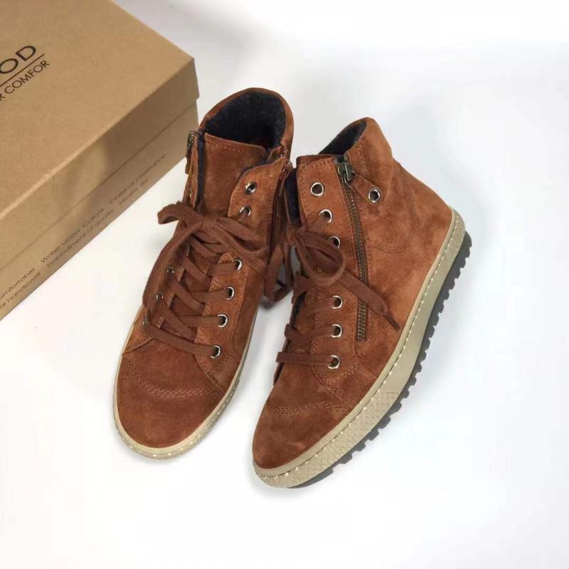 雪地靴冬季短靴高丝光牛反绒女鞋