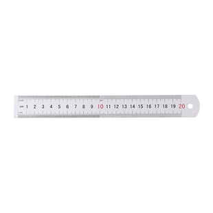 晨光文具 直尺 铝合金尺金属长尺20cm刻度尺铁尺子小学生文具测量绘图高精度测量学习办公多功能简约便携格尺