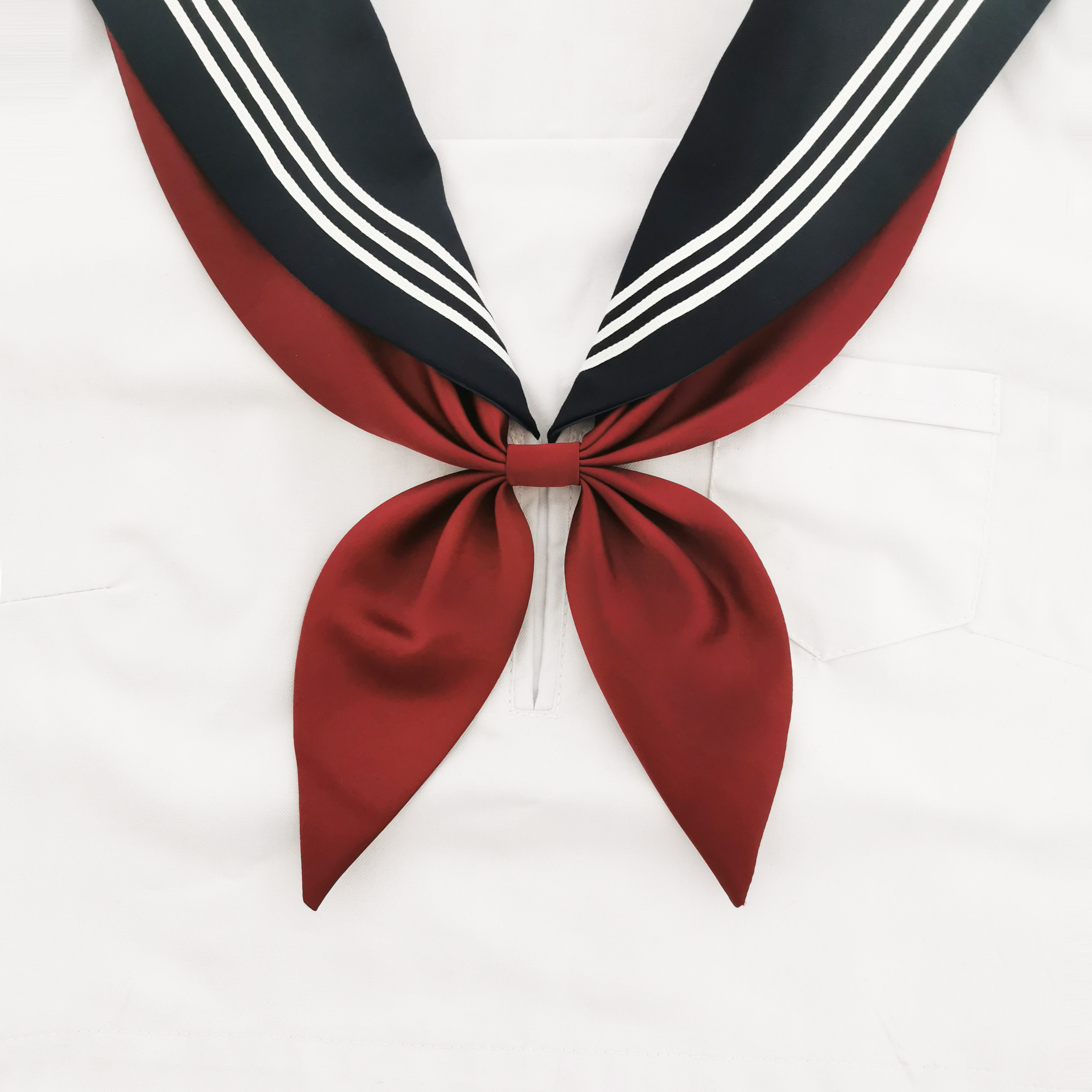 日系学生学院风jk制服衬衫水手服配件免打三角巾金鱼结领结领巾女