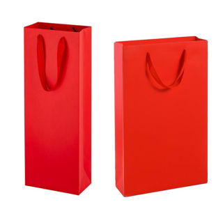 香烟礼品袋手提纸袋空袋哑膜防水卡纸外包装红色装烟送礼定制批发