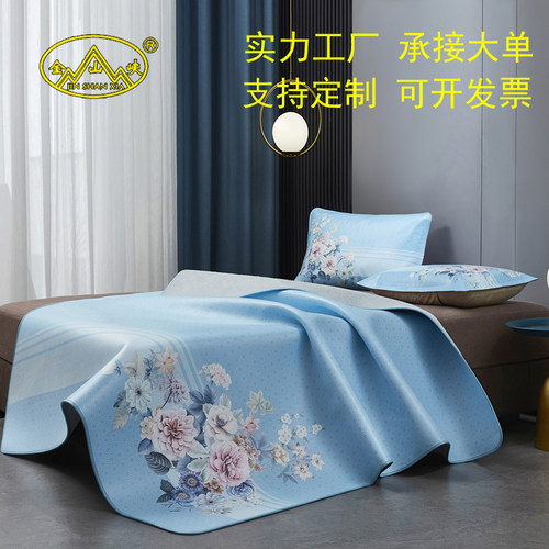 金山峡牛皮凉席真皮床垫厂家直销