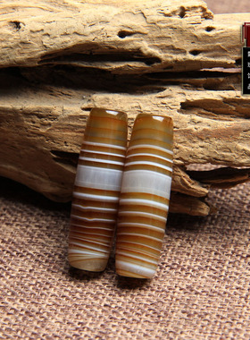 天然缠丝玛瑙勒子天眼天珠吊坠