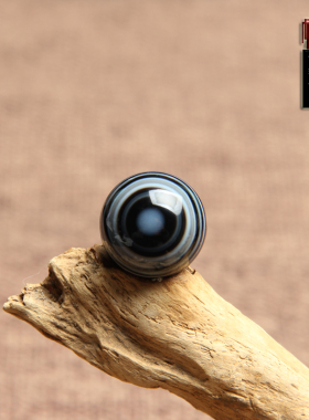 多宝缠丝玛瑙天眼花纹佛珠吊坠