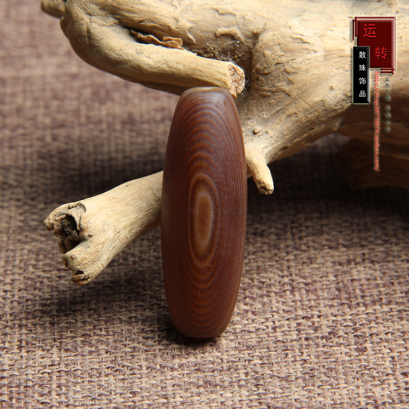 天然缠丝玛瑙勒子挂件 天然花纹 天眼DIY背云手链佛珠吊坠半宝石