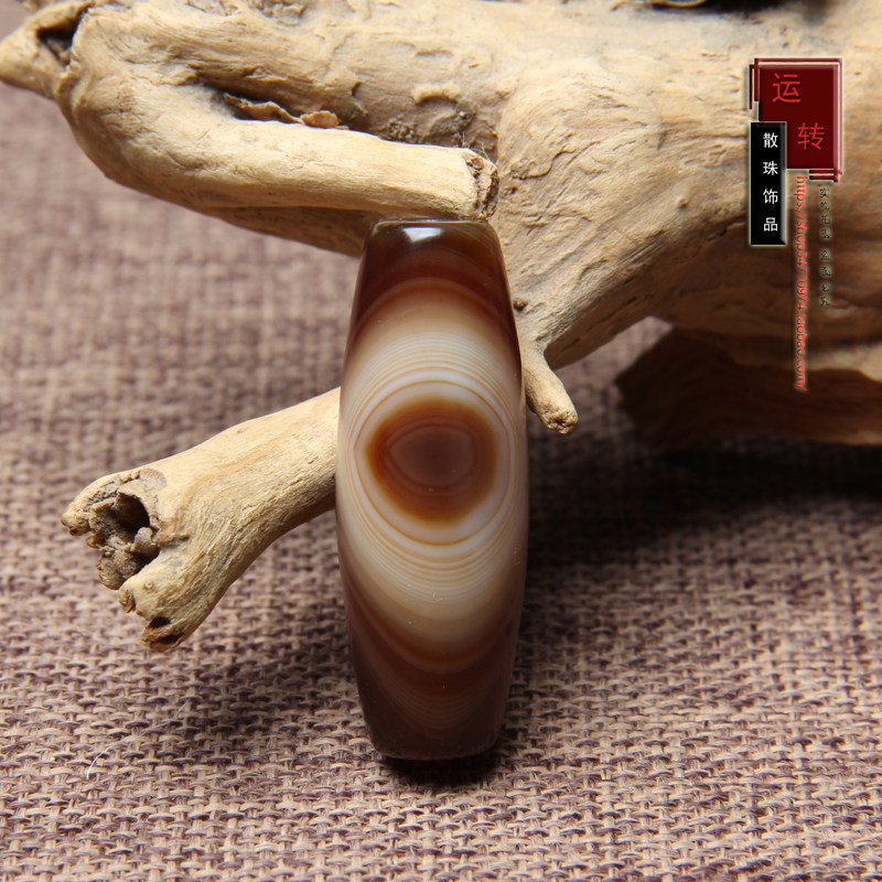 天然缠丝玛瑙勒子天眼天珠药师散珠单珠线珠天珠锁骨链一图一物