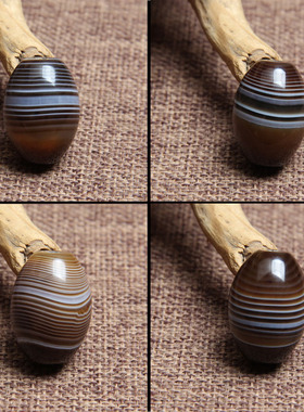 天然缠丝玛瑙天眼药师天珠桶珠散珠单珠多宝转运珠锁骨链一图一物