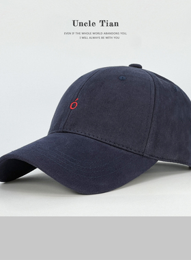 磨毛硬顶棒球帽子女男2025年新款春秋季加深大头围显脸小鸭舌帽男