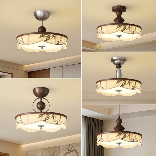 中国风竹叶宋代美学吸顶灯