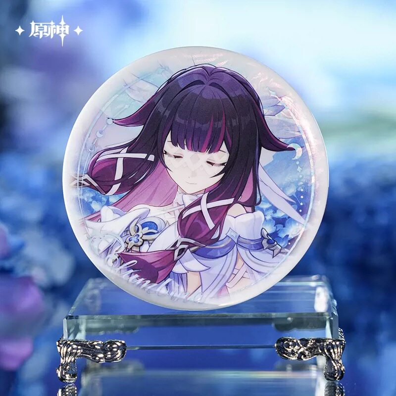 现货正版原神月神大人周边谷子少女哥伦比娅新月的祝福徽章镭射票