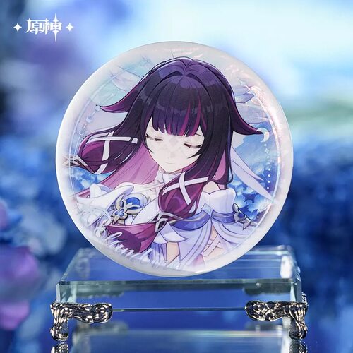 现货正版原神月神大人周边谷子少女哥伦比娅新月的祝福徽章镭射票