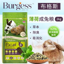 【现货】布格斯薄荷2kg burgess饲料1