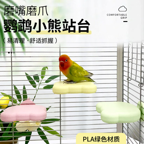 花佰仕小熊站台磨爪磨嘴