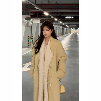 长款外套仿皮草NNLIMITED韩版