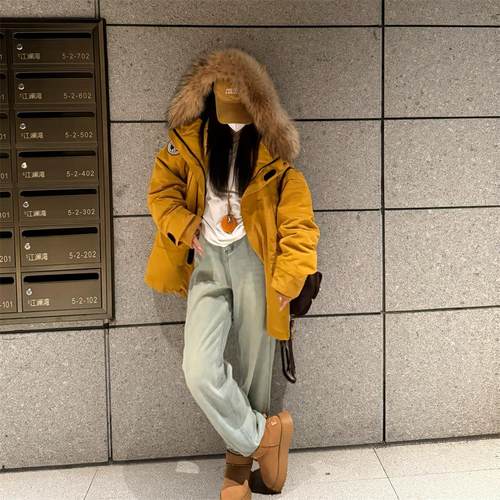 白鸭绒韩版冲锋衣羽绒NNLIMITED