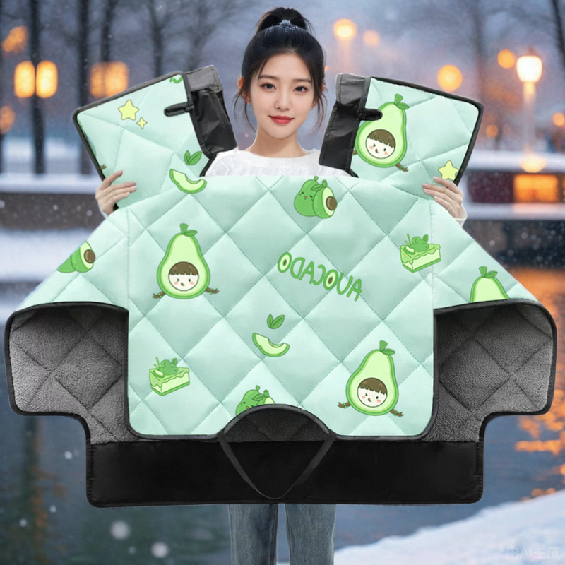 专用雅迪T12Max电动车冬季挡风被