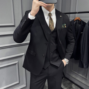2024春季西装套装修身休闲商务大码工西服男士礼服SJT9992-P285图片