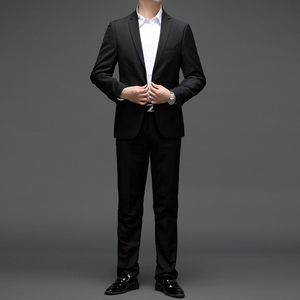 2025秋季套装修身休闲商务大码男士礼服A311-SJT502-特P185