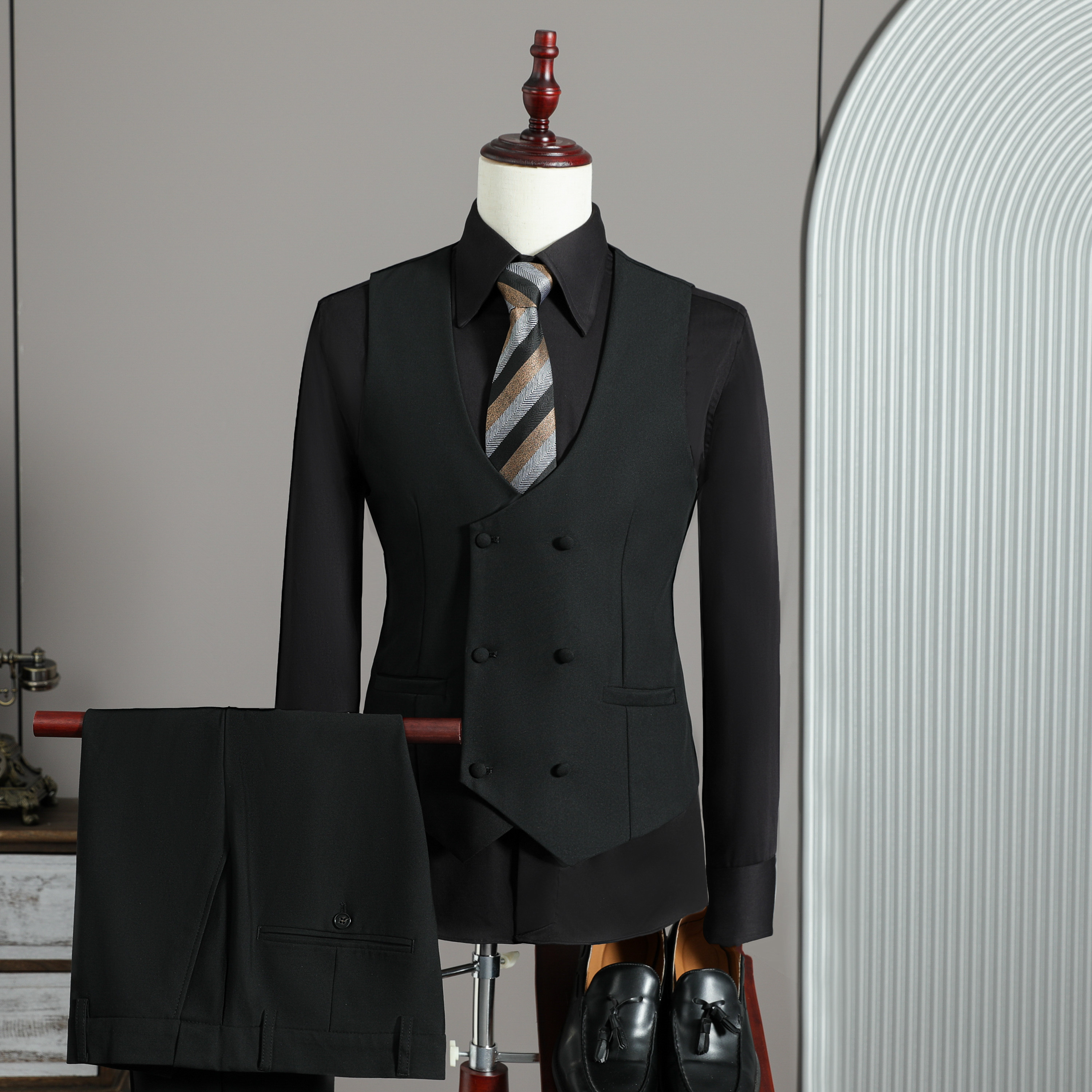 2026伴郎服兄弟装团西装马甲套春季礼服婚礼结婚MJT9023-P135,男装西服套装,电商A311