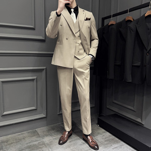 木框景 2026春季西服套装条纹休闲大码西服A311-SJT9022-P290图片