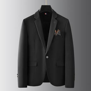 2025秋季新西装便西修身休闲商务大码工西服男士礼服 DX9902-P155图片