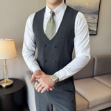 2025秋季新款男士马甲套工作服职业装少爷马夹A311-MJT9995-P130，男装背心/马甲，电商A311
