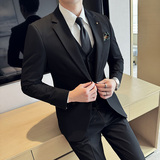 2025春季新西装套装修身休闲商务大码工西服男A311-SJT9991-P285，男装西服，电商A311