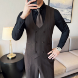 2025秋季新款男士马甲套工作服职业装少爷马夹A311-MJT9997-P130，男装背心/马甲，电商A311