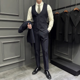 2026伴郎服兄弟装团西装马甲白衬衫冬季礼服婚礼结婚MJT9021-P135，男装西服套装，电商A311