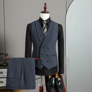 2026伴郎服兄弟装团西装马甲套春季礼服婚礼结婚MJT9023-P135图片