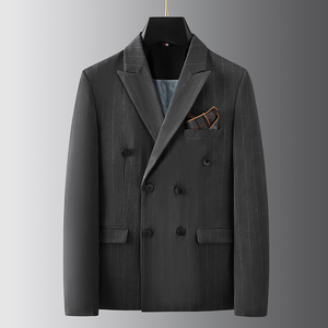 2025秋季西装便西修身休闲商务大码工西服男士礼服 DX6833-P140图片