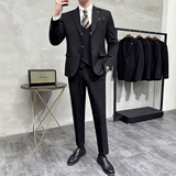 灰墙景2025秋季套装修身休闲商务大码男士礼服A311-SJT9016-P290，男装西服套装，电商A311