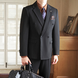 2025秋季套装修身休闲商务大码男士礼服A311-SJT9014-P290，男装西服套装，电商A311