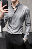 2025秋季高级衬衫男长袖新款上衣衣服商务衬衣男士CSZ8856-P48，男装衬衫，电商A311