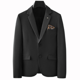 2024西装男套装纯色商务正装双排扣男士西服潮A311-SJT9890-P265，男装西服套装，电商A311