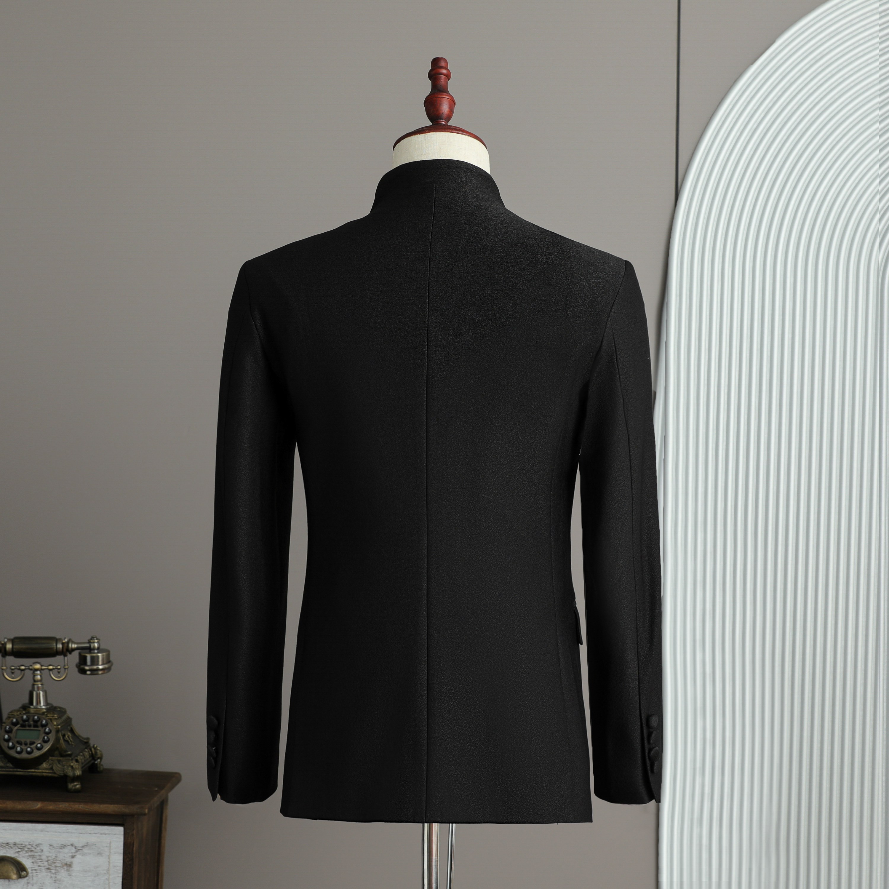 假模景男士风纽扣结礼服套装晚宴装两件套A311-LJT811-P230,男装西服,电商A311