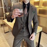 2025春季新西装套装修身休闲商务大码工西服男A311-SJT9991-P285，男装西服，电商A311