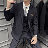 木框景2025秋季套装修身休闲商务大码男士礼服A311-SJT9011-P290，男装西服套装，电商A311