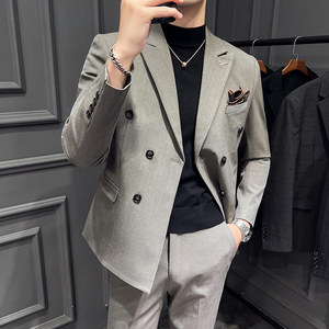 木框景 2025春季新款西装套装商务大码西服男士A311-SJT9962-P285图片