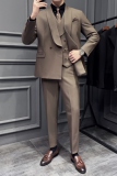 木框景2025秋季套装修身休闲商务大码男士礼服A311-SJT9012-P290，男装西服套装，电商A311