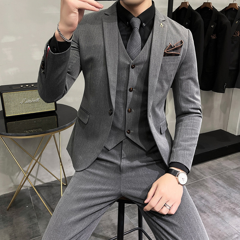 2025秋冬新西装套装修身休闲商务大码工西服男士礼服SJT9852-P265,男装西服套装,电商A311