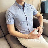 格子短袖衬衫男士2025夏季新款潮流时尚男装A311-CSC2406-P55，男装衬衫，电商A311