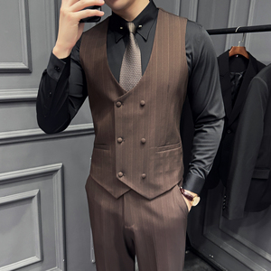 2025秋季新款男士马甲套工作服职业装少爷马夹A311-MJT9997-P130图片