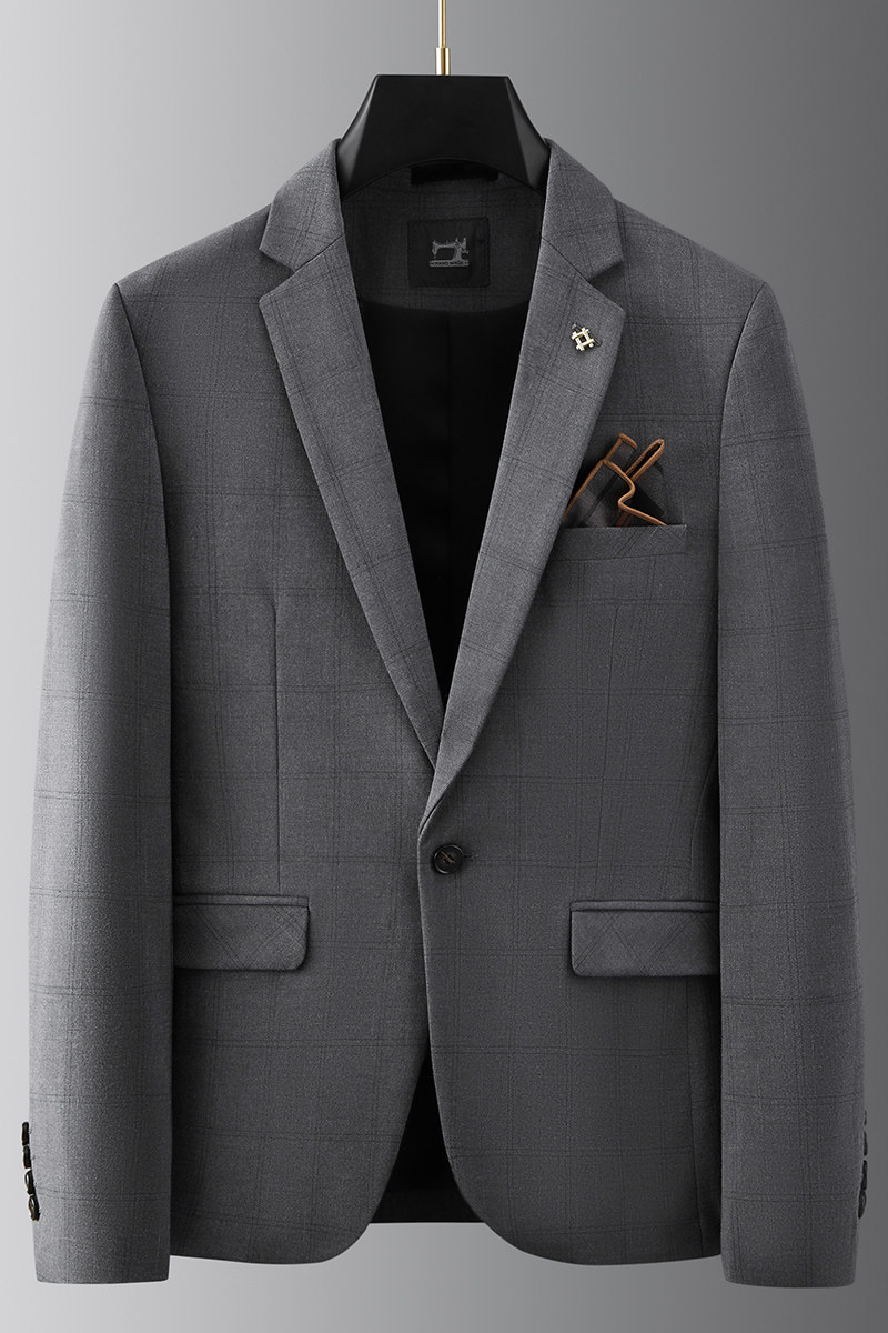2025秋季新西装便西修身休闲商务大码工西服男士礼服DX9963-P155,男装西服套装,电商A311