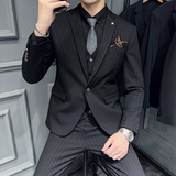 木框景2025春季套装修身休闲商务大码工西服A311-SJT9961-P285，男装西服，电商A311