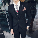 21新款西装男英伦风韩版修身套装商务休闲西服礼服SJT9821-P265，男装西服套装，电商A311