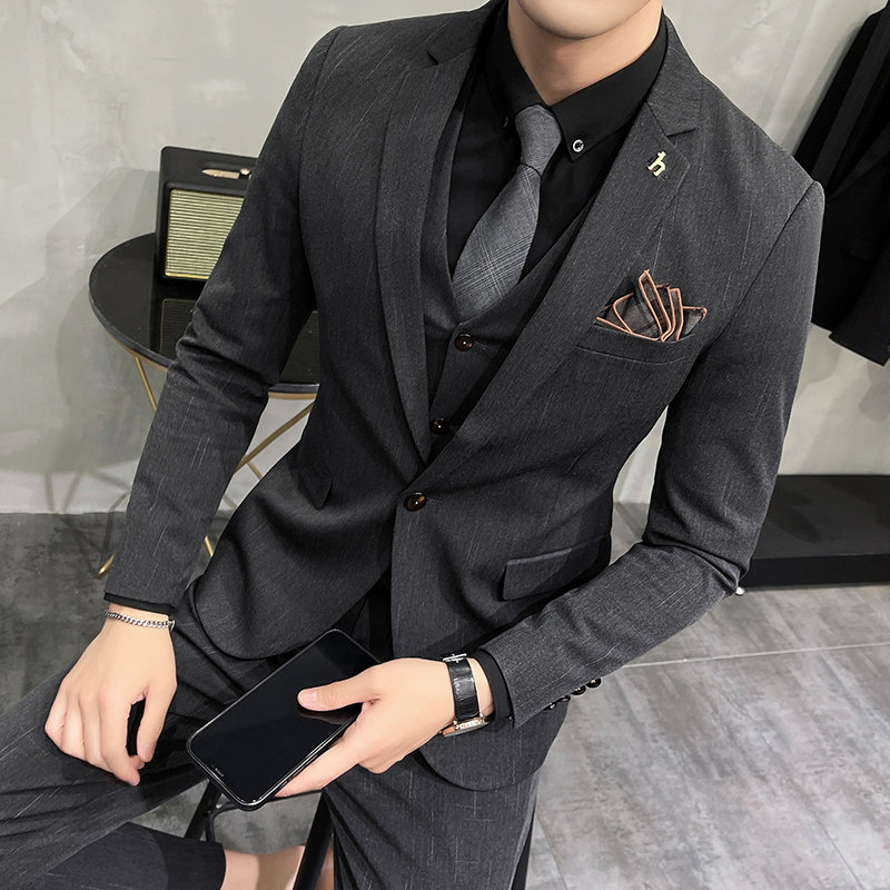 2025秋冬新西装套装修身休闲商务大码工西服男士礼服SJT9852-P265,男装西服套装,电商A311