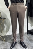 2025春季新款裤子高级感小脚修身休闲西裤男A311-DK9991-P75，男装西裤，电商A311